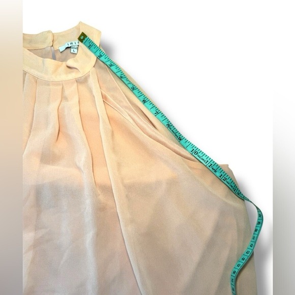 IRIS Pinky Peach Halter Top Sz Lg EUC - Picture 7 of 10